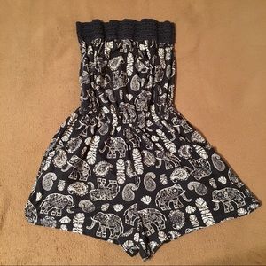 Boho Print Tube Romper✨